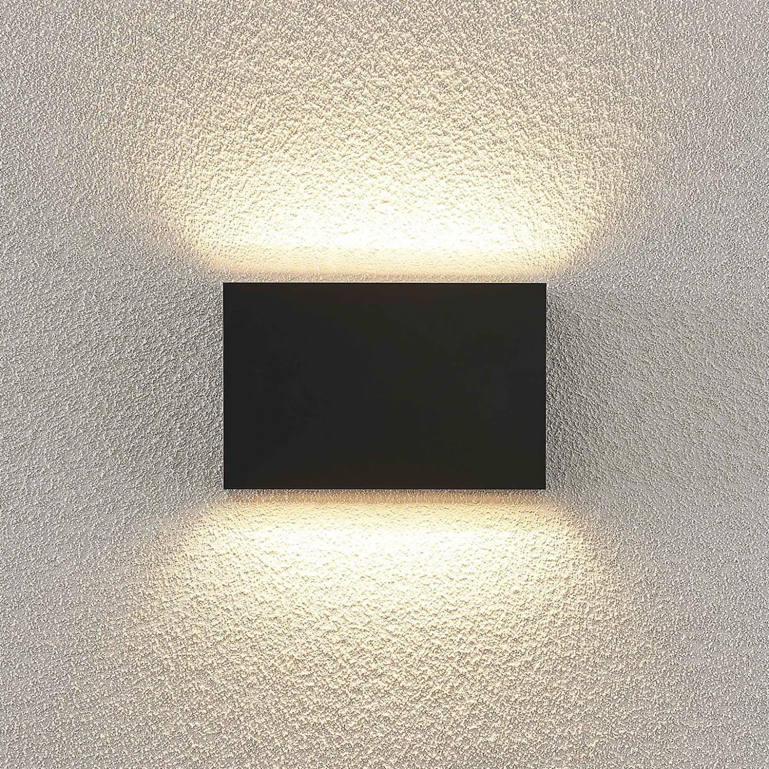 Aplique LED para exterior Jarte de Lindby, juego de 3, arriba/abajo, IP65