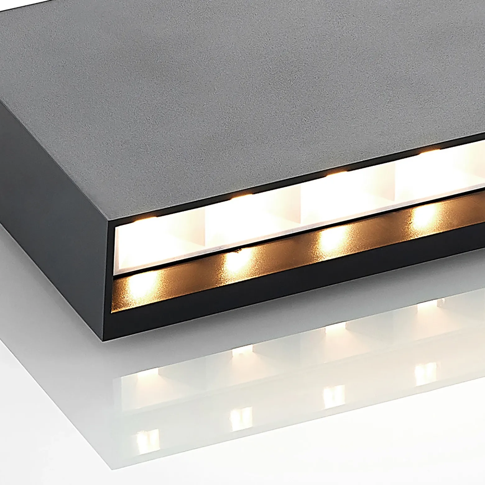 Aplique LED para exterior Jarte de Lindby, juego de 3, arriba/abajo, IP65