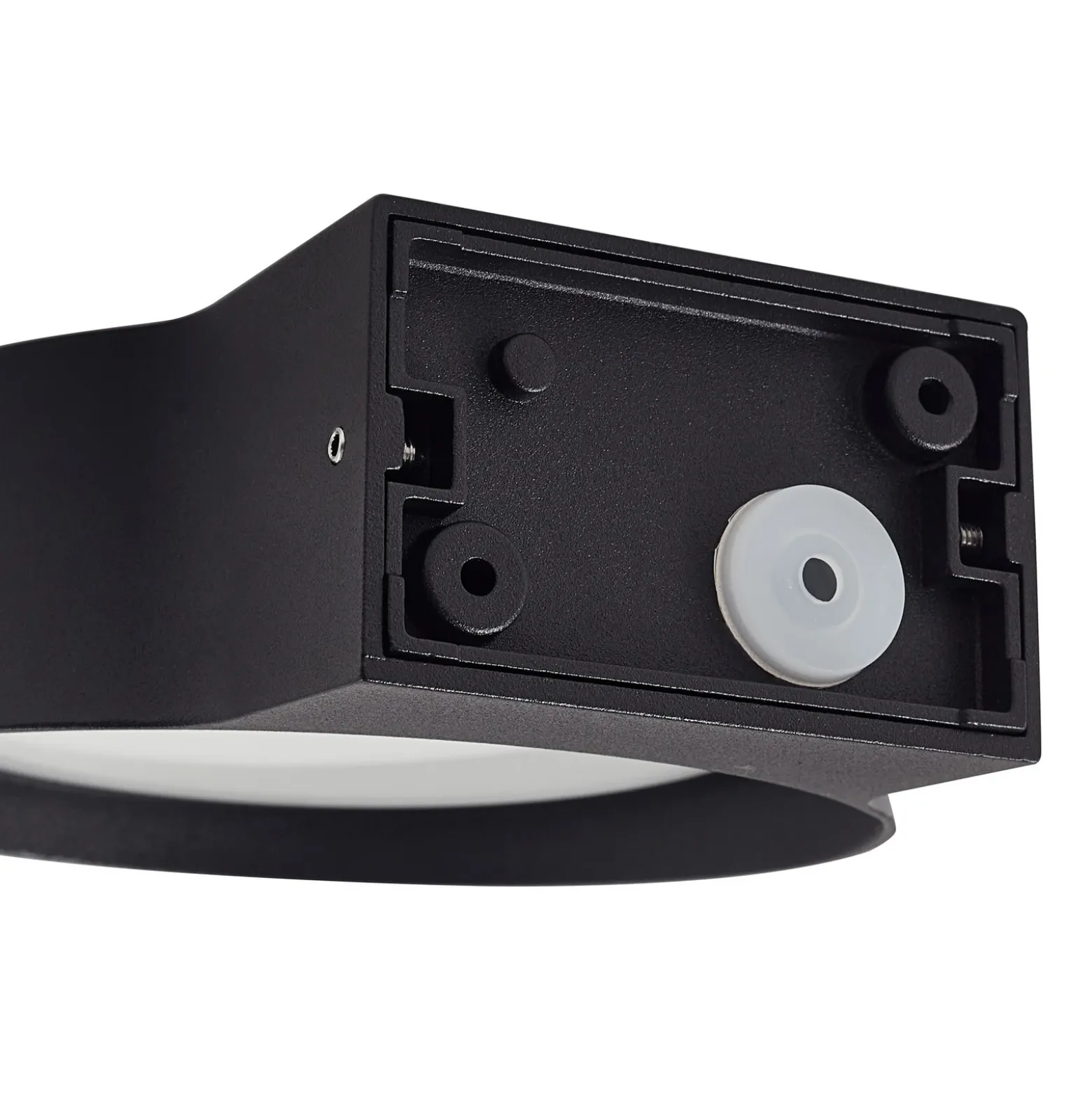 Aplique LED para exterior Jesiba de Lindby, antracita, aluminio, Ø 16 cm