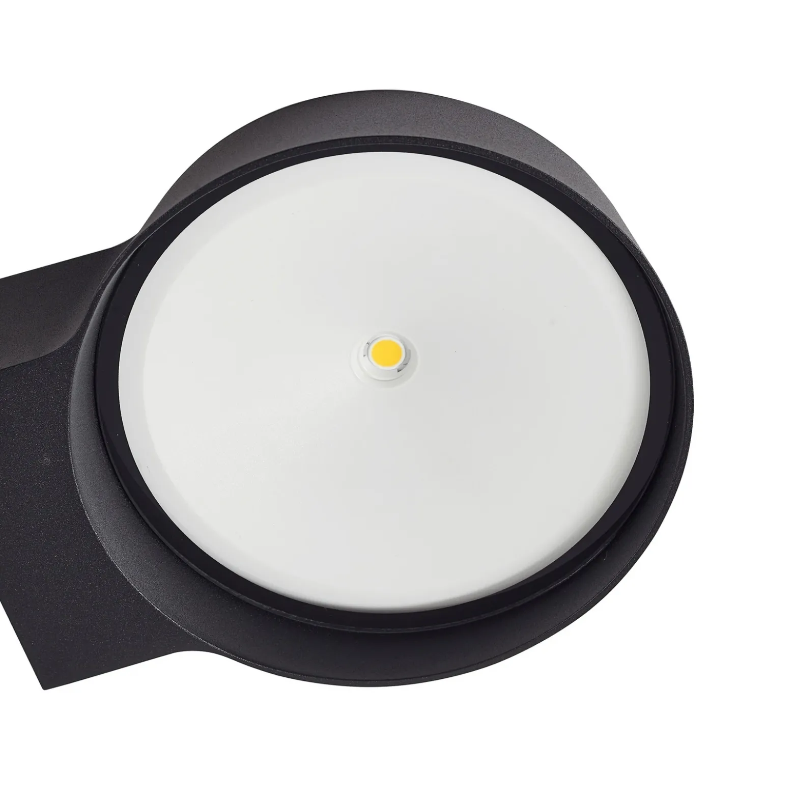 Aplique LED para exterior Jesiba de Lindby, antracita, aluminio, Ø 16 cm