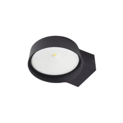 Aplique LED para exterior Jesiba de Lindby, antracita, aluminio, Ø 16 cm