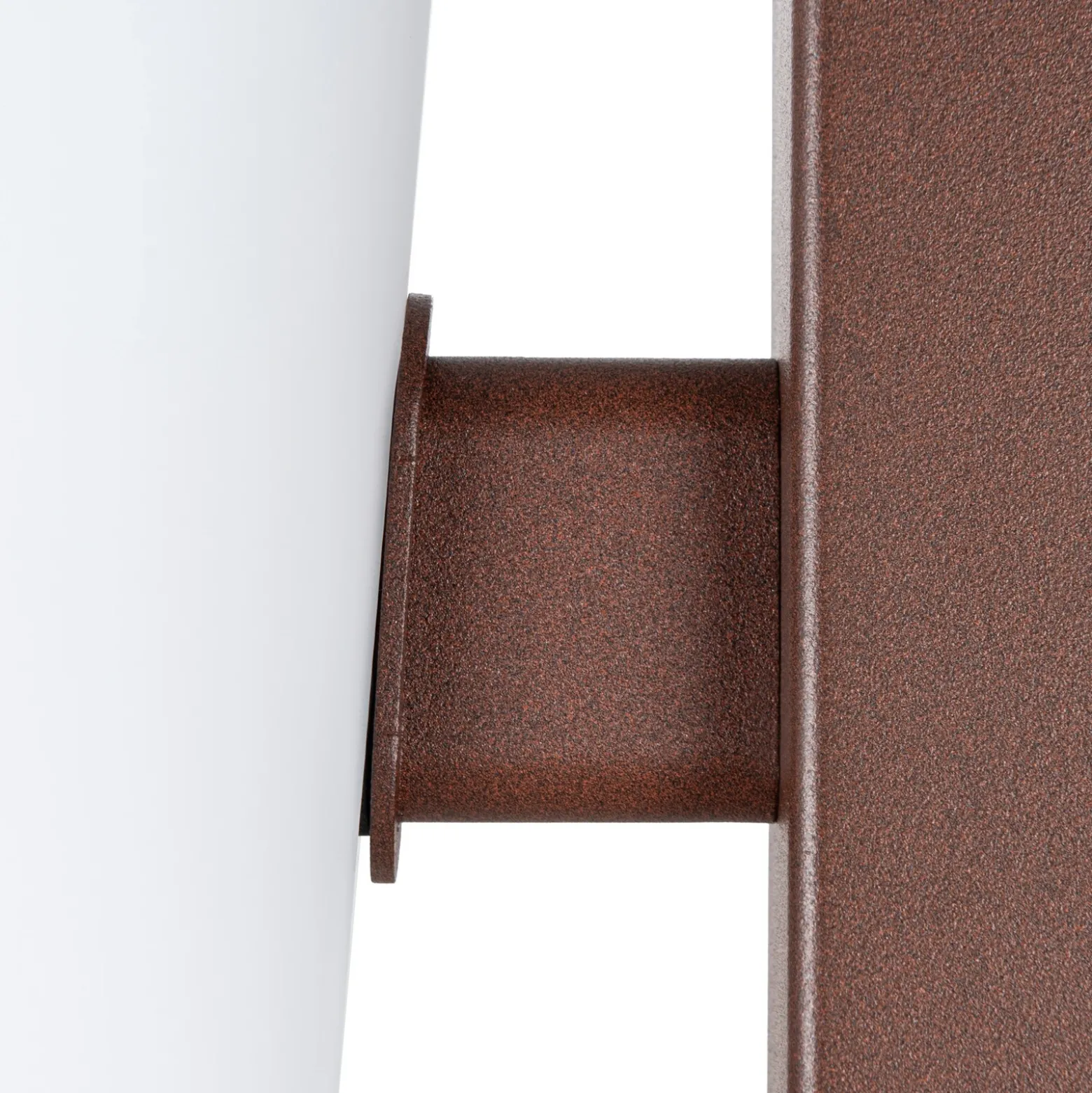 Aplique LED para exterior Jovra de Lucande, acero Corten, altura 32 cm