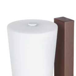 Aplique LED para exterior Jovra de Lucande, acero Corten, altura 32 cm