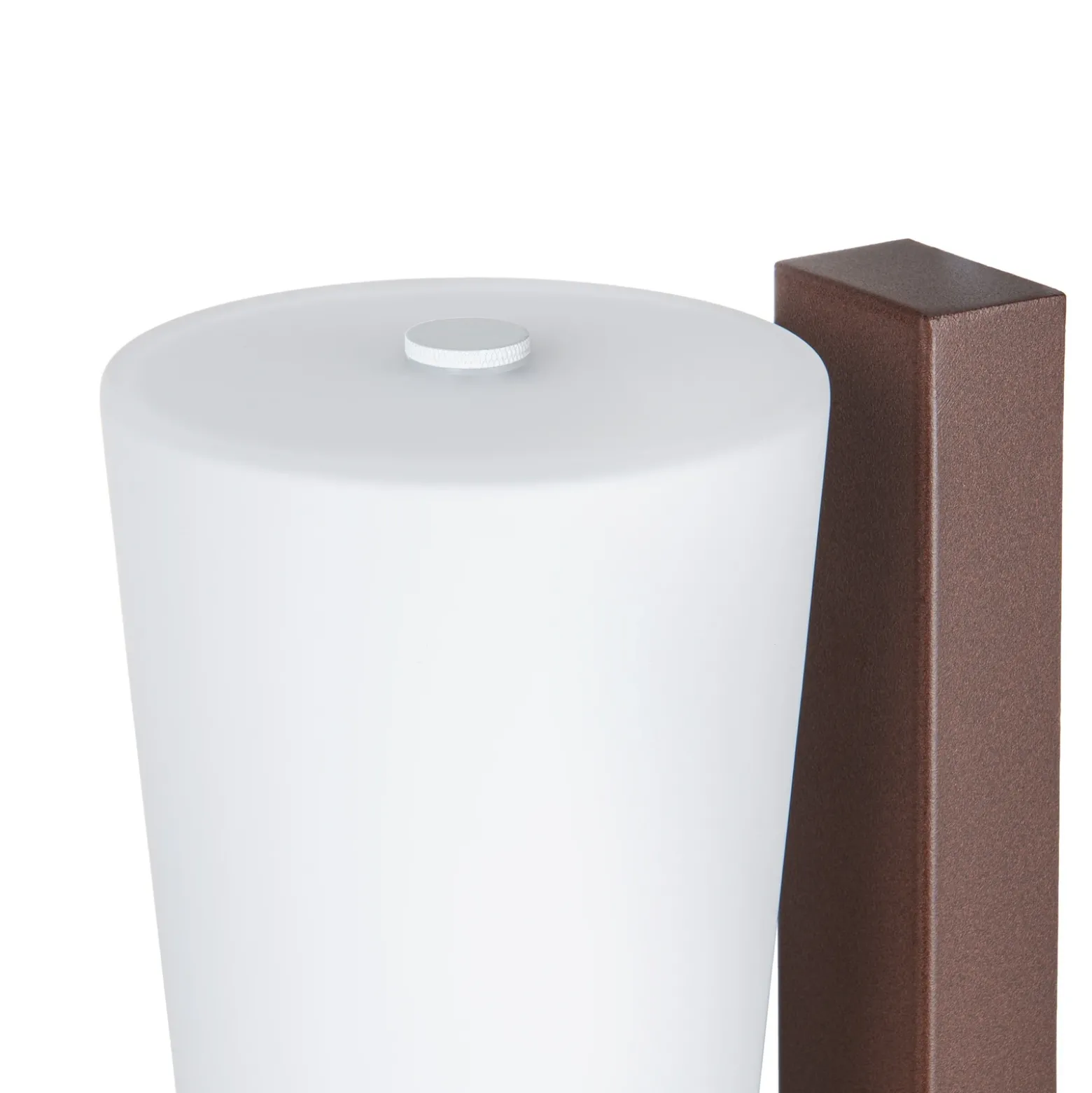 Aplique LED para exterior Jovra de Lucande, acero Corten, altura 32 cm