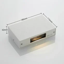 Aplique LED para exterior Katla de aluminio