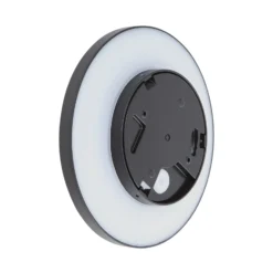 Aplique LED para exterior Kayana de Lucande, negro, aluminio, 24 cm