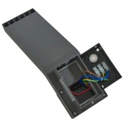 Aplique LED para exterior Korvik de Lindby, 26 cm, antracita, sensor