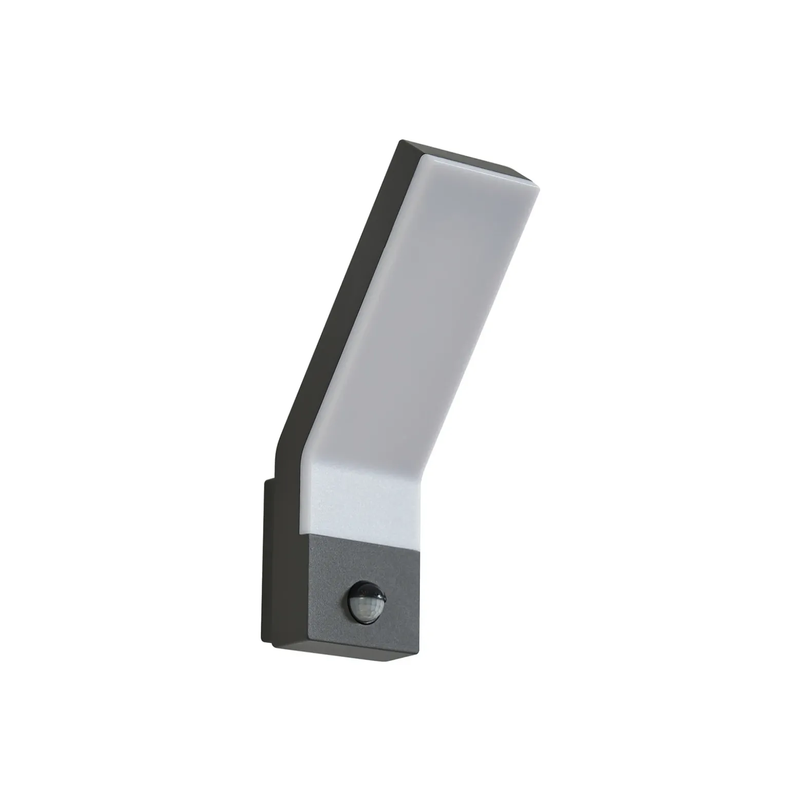 Aplique LED para exterior Korvik de Lindby, 26 cm, antracita, sensor