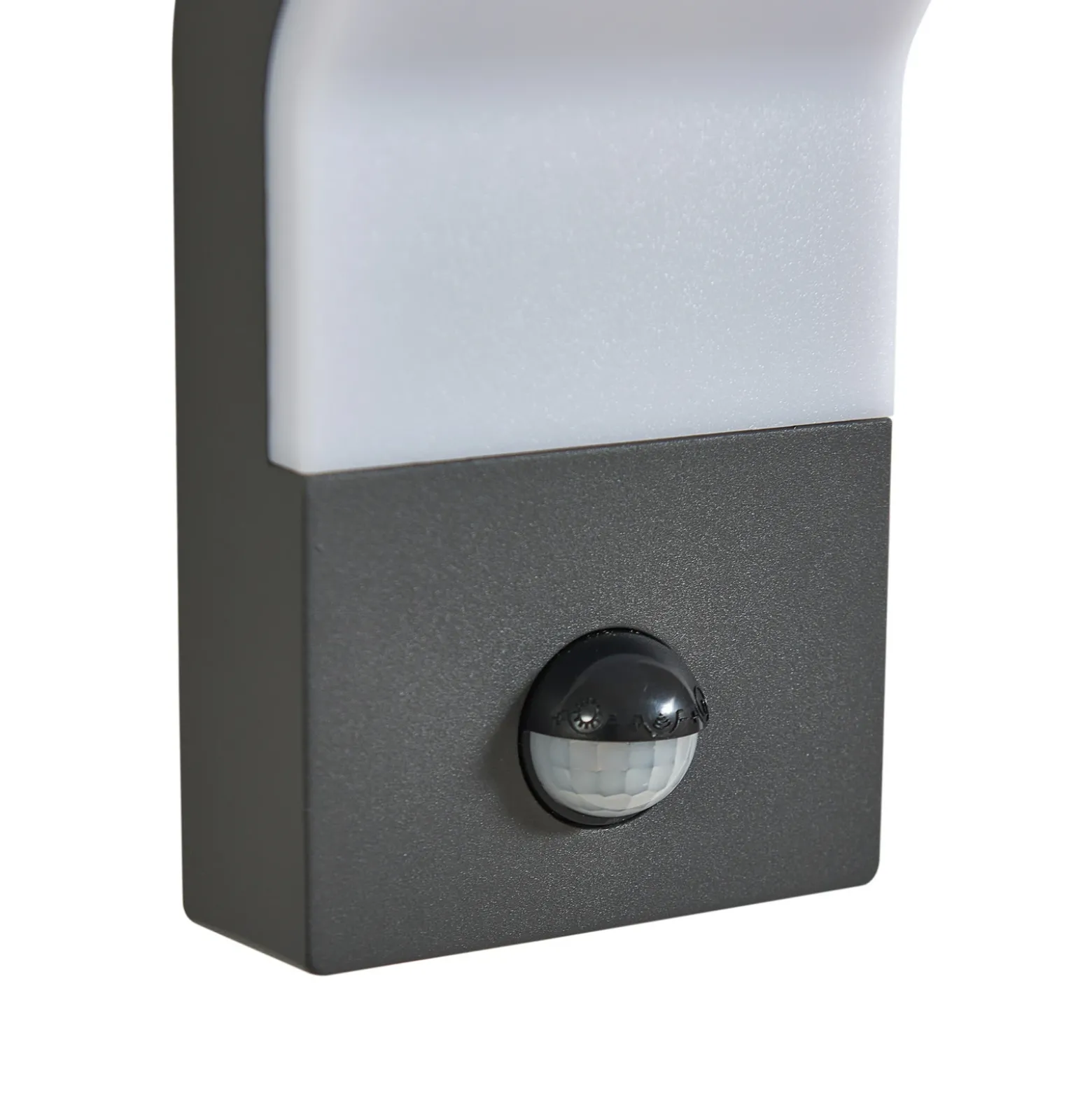 Aplique LED para exterior Korvik de Lindby, 26 cm, antracita, sensor