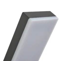 Aplique LED para exterior Korvik de Lindby, 26 cm, antracita, sensor