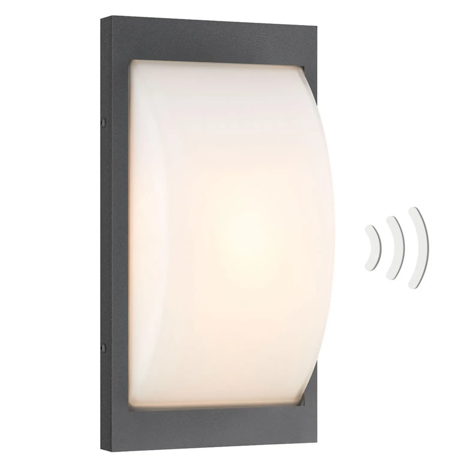 Aplique LED para exterior 069LEDSEN, grafito, sensor