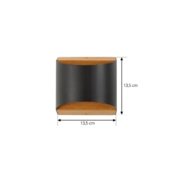 Aplique LED para exterior Lenore de Lindby, negro, metal, 13,5 cm