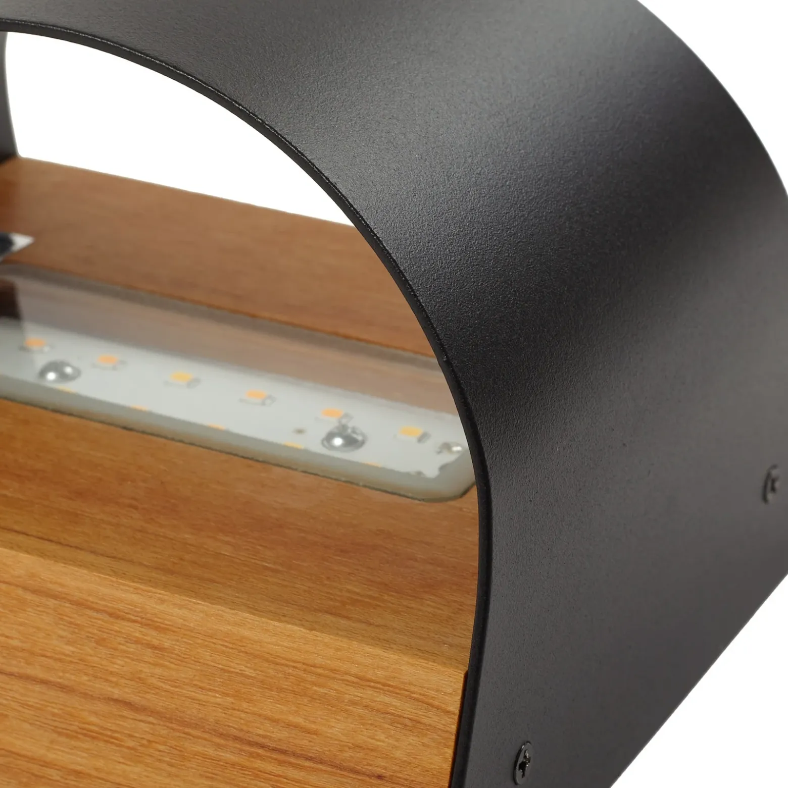 Aplique LED para exterior Lenore de Lindby, negro, metal, 13,5 cm
