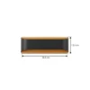 Aplique LED para exterior Lenore de Lindby, negro, metal, 36,5 cm