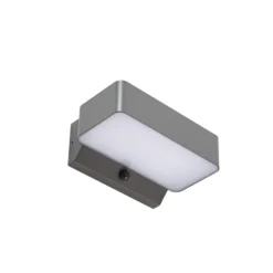 Aplique LED para exterior Lindby Fando, color antracita, con sensor, IP44