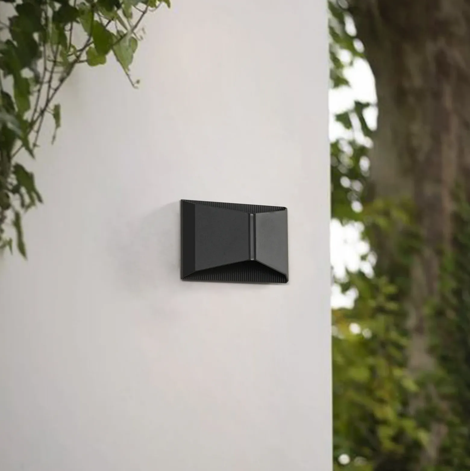 Aplique LED para exterior Lindby Anlira, negro, Up & down, IP65