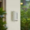 Aplique LED para exterior Lindby «Ismael», blanco, aluminio, altura 26,8 cm