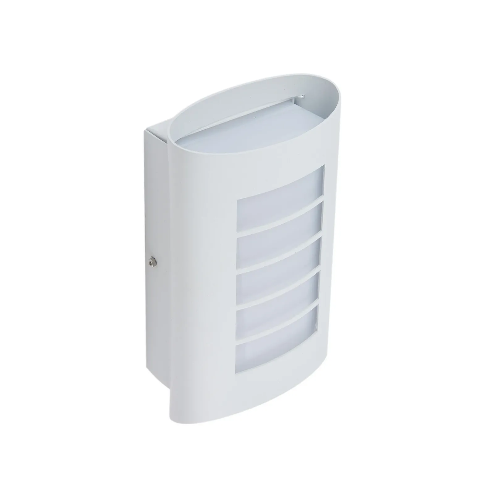 Aplique LED para exterior Lindby «Ismael», blanco, aluminio, altura 26,8 cm