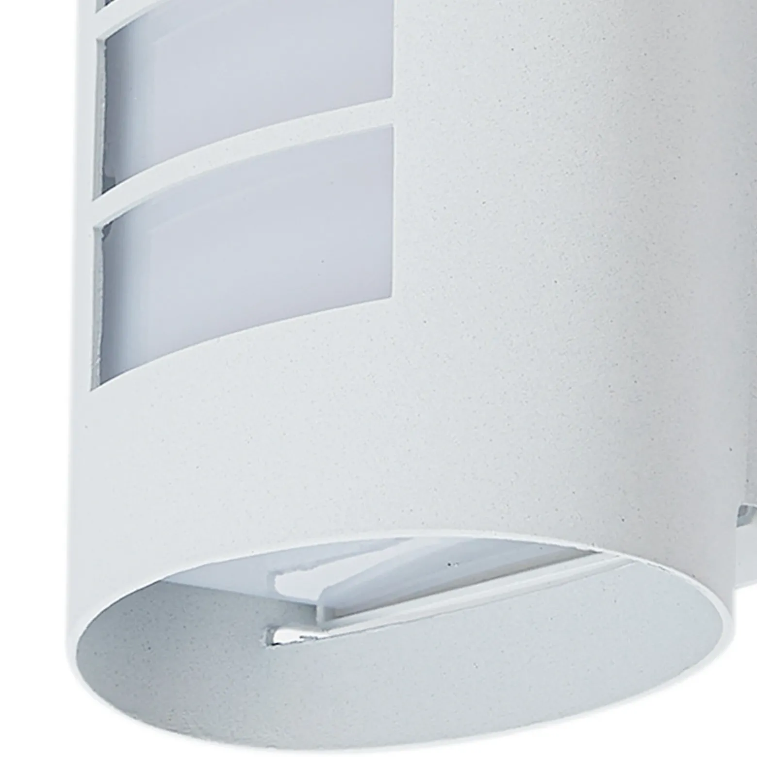 Aplique LED para exterior Lindby «Ismael», blanco, aluminio, altura 26,8 cm