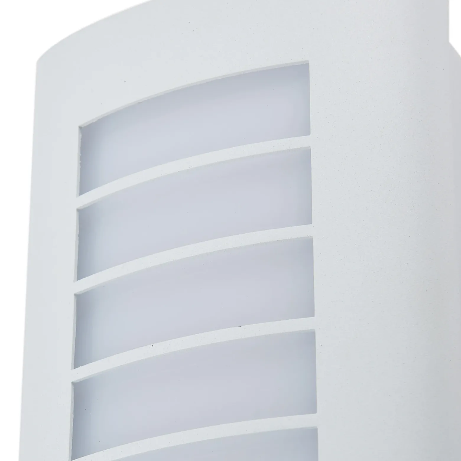 Aplique LED para exterior Lindby «Ismael», blanco, aluminio, altura 26,8 cm