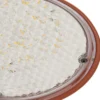 Aplique LED para exterior Lindby Capelo, color tierra, Ø 20 cm, IP65