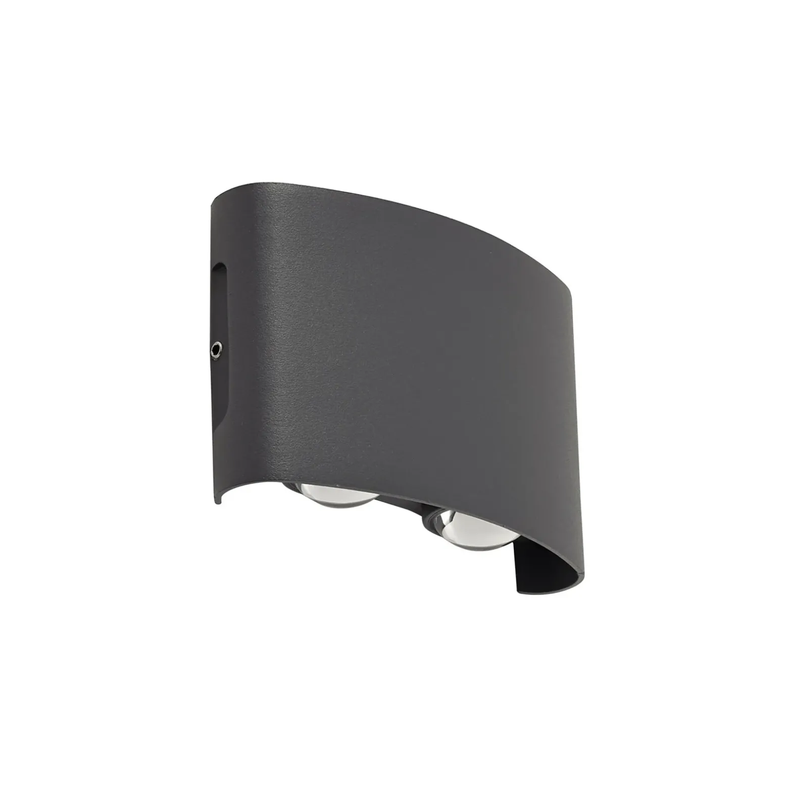 Aplique LED para exterior Lindby Ithan, 2 luces, antracita, 12 cm