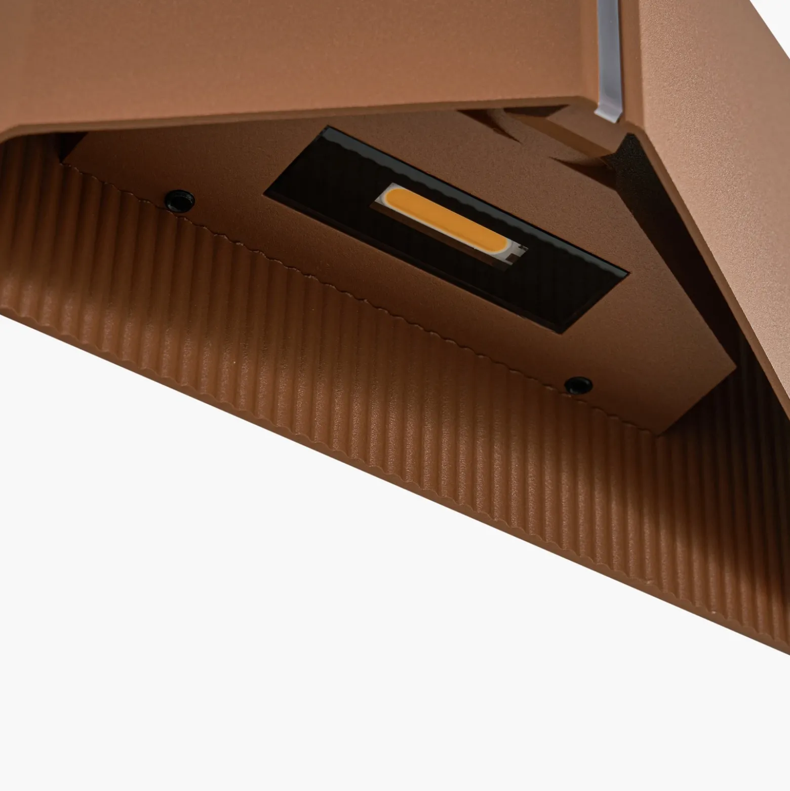 Aplique LED para exterior Lindby Anlira, marrón, Up & down, IP65