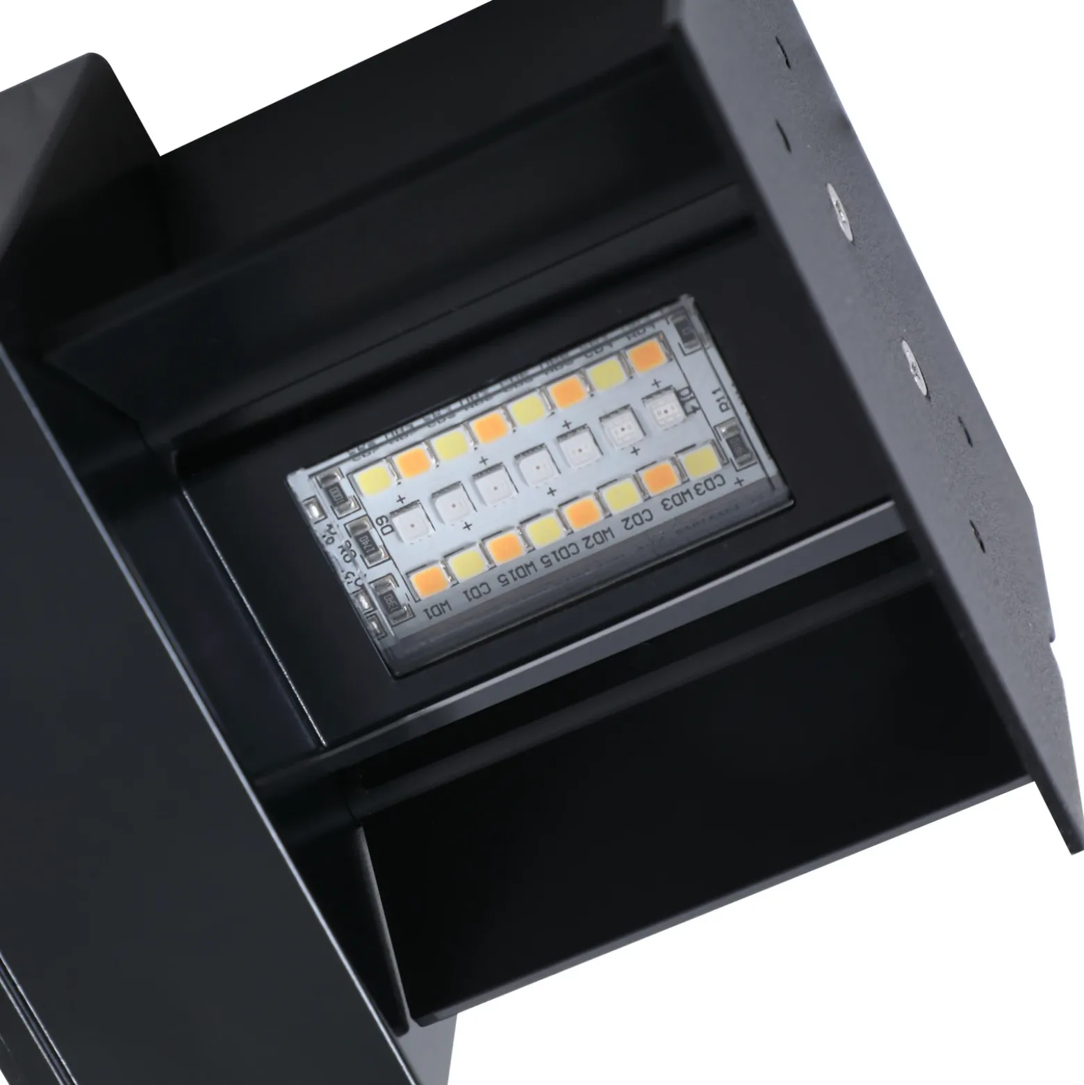Aplique LED para exterior Lindby Smart Dara, gris, angular, CCT RGB, Tuya