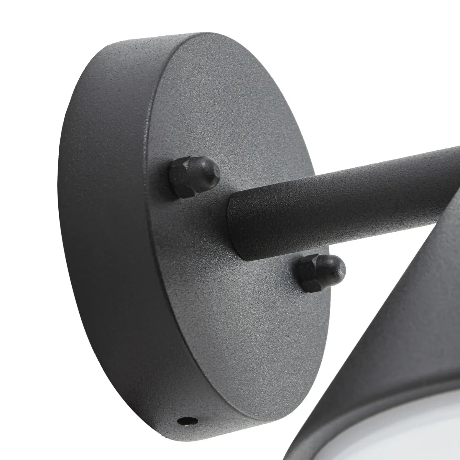 Aplique LED para exterior Lindby Soran, negra, metal, IP44