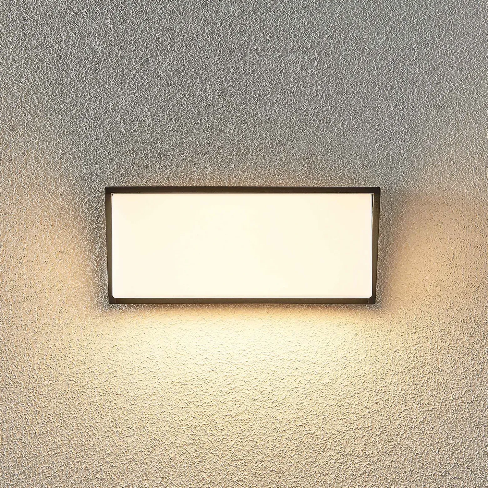 Aplique LED para exterior Lindby Malim, 25 cm, antracita, IP65