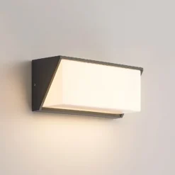 Aplique LED para exterior Lindby Malim, 25 cm, antracita, IP65
