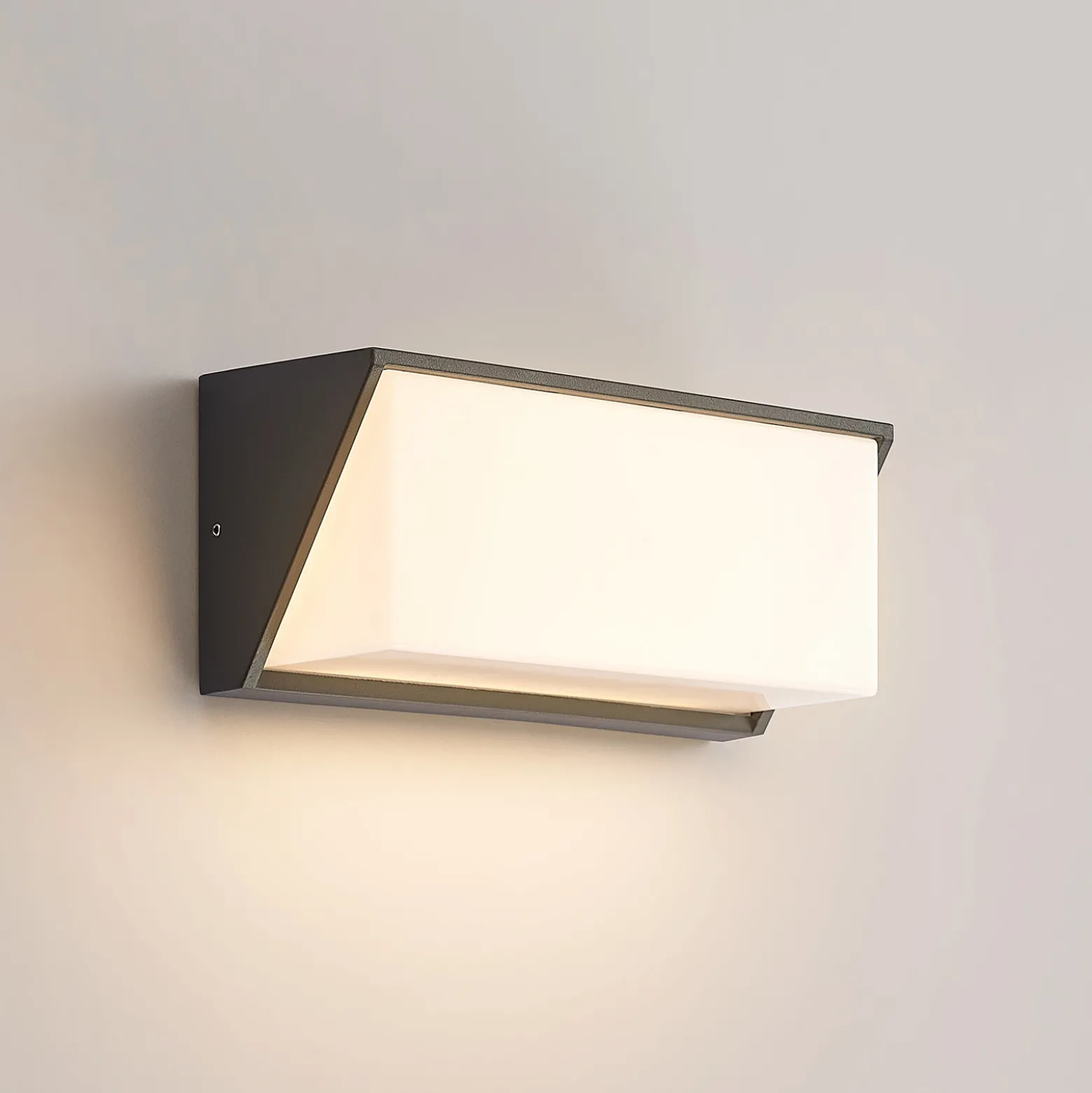 Aplique LED para exterior Lindby Malim, 25 cm, antracita, IP65
