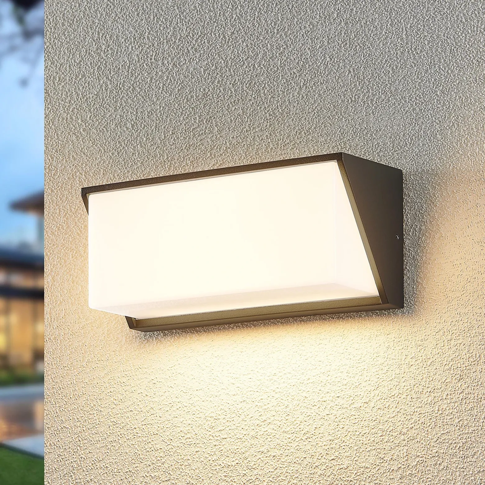 Aplique LED para exterior Lindby Malim, 25 cm, antracita, IP65