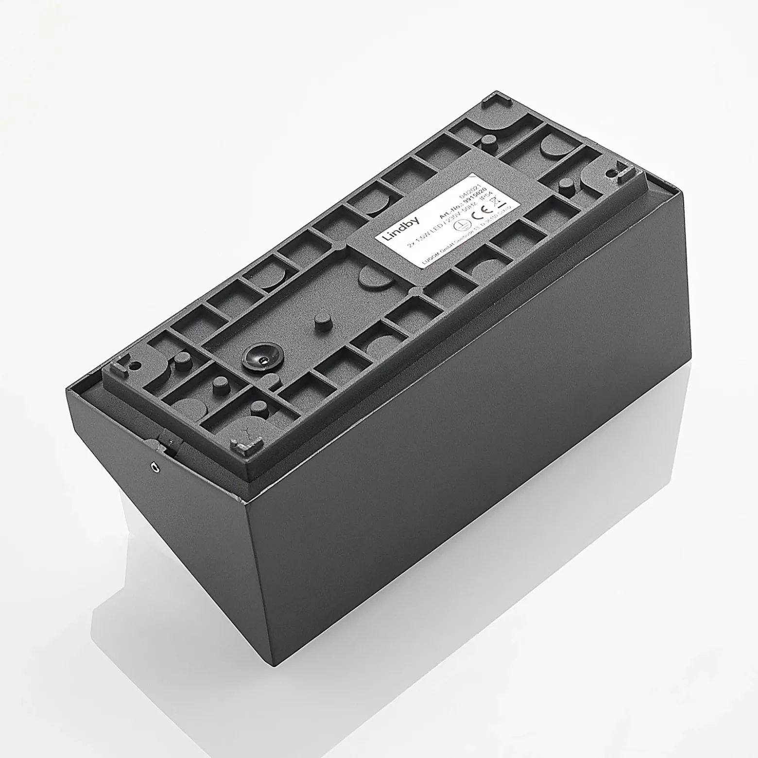 Aplique LED para exterior Lindby Malim, 25 cm, antracita, IP65