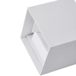Aplique LED para exterior Lindby Nivar, angular, blanca, 10 cm, IP54