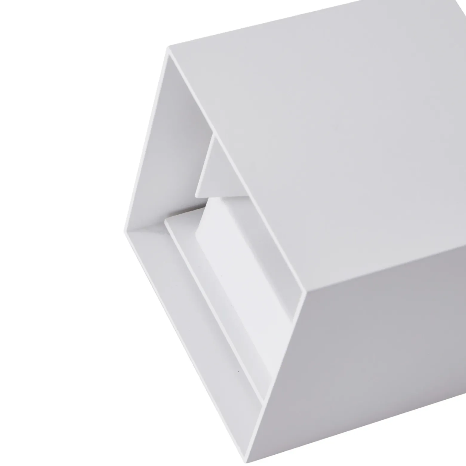 Aplique LED para exterior Lindby Nivar, angular, blanca, 10 cm, IP54