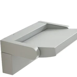 Aplique LED para exterior Lindby Sherin, gris claro, orientable, con sensor