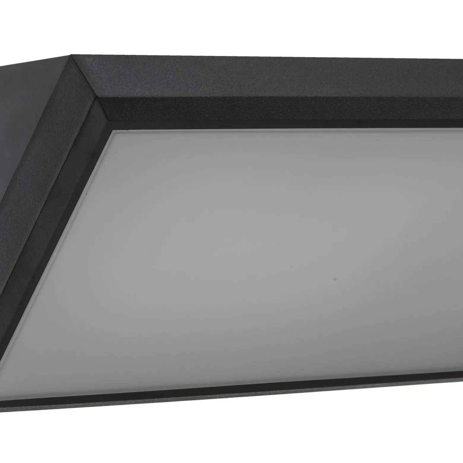Aplique LED para exterior Lindby Abby, sensor, IP65, gris oscuro