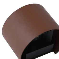 Aplique LED para exterior Lindby Smart Dara, redonda, color óxido, CCT RGB, Tuya