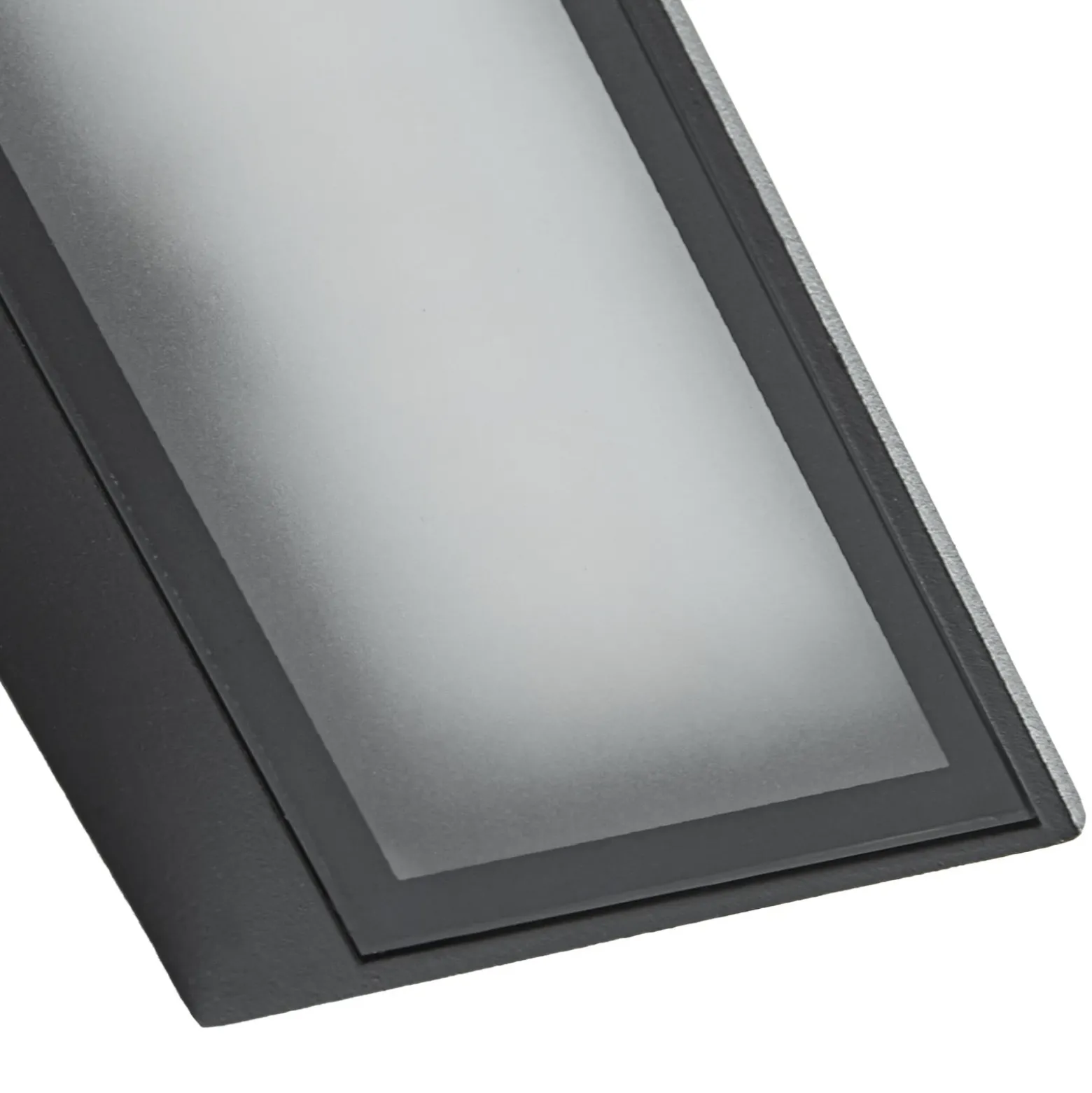 Aplique LED para exterior Lindby Triava, negro, aluminio, IP65