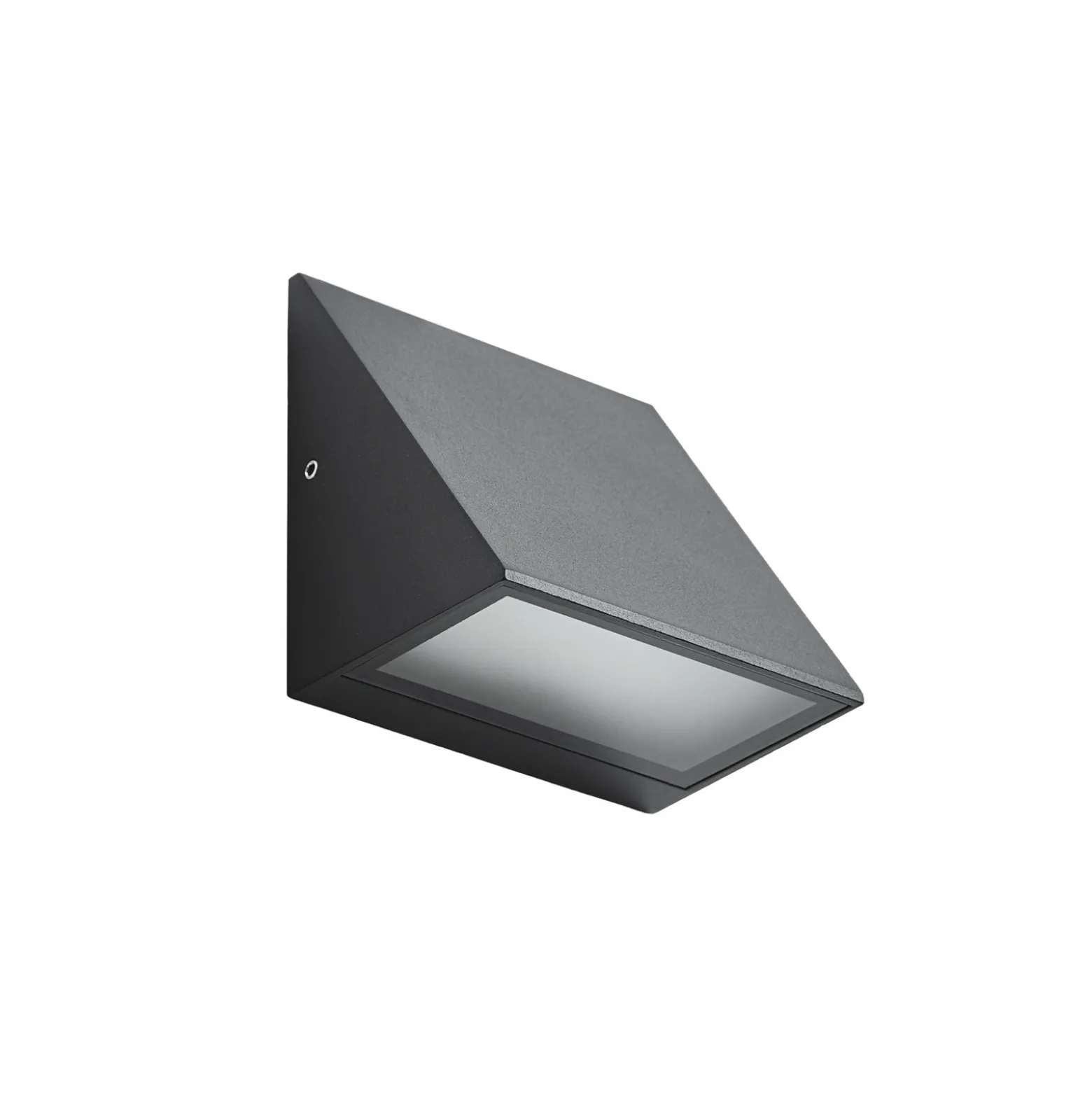 Aplique LED para exterior Lindby Triava, negro, aluminio, IP65