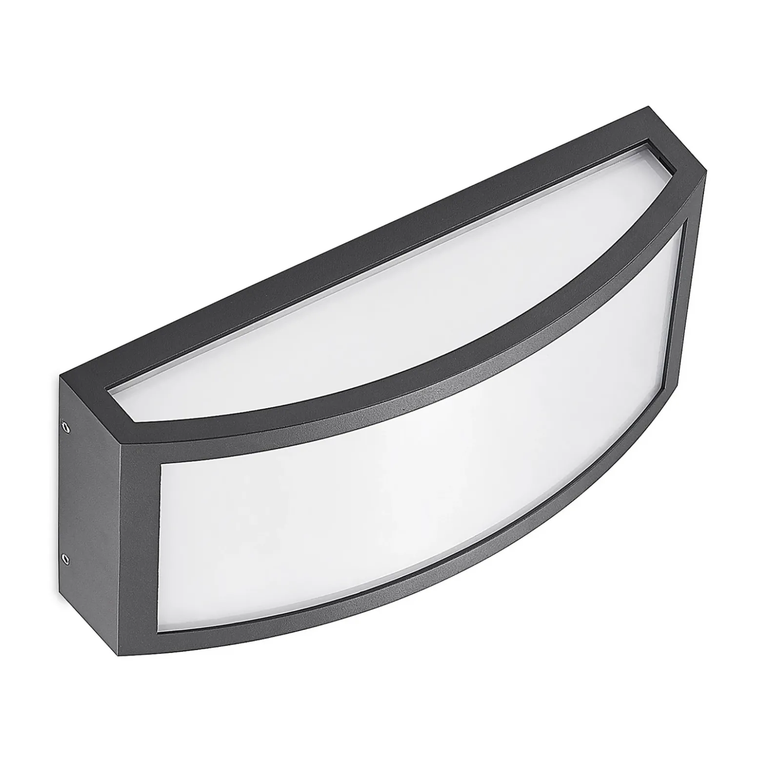 Aplique LED para exterior Lindby Jakari, angular, blanco