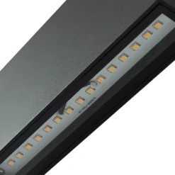 Aplique LED para exterior Lindby Jarte, negra, metal, 17 cm, IP54