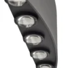 Aplique LED para exterior Lindby Ithan, 5 luces, antracita, 27 cm