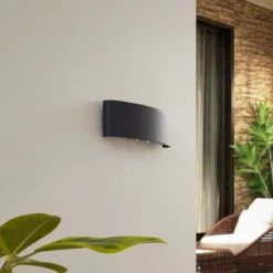 Aplique LED para exterior Lindby Ithan, 5 luces, antracita, 27 cm