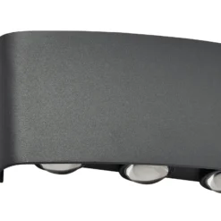 Aplique LED para exterior Lindby Ithan, 5 luces, antracita, 27 cm