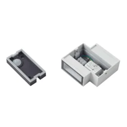 Aplique LED para exterior Lindby Fendir, blanco, aluminio, 10,5 cm