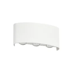 Aplique LED para exterior Lindby Ithan, 3 luces, blanco, 17 cm
