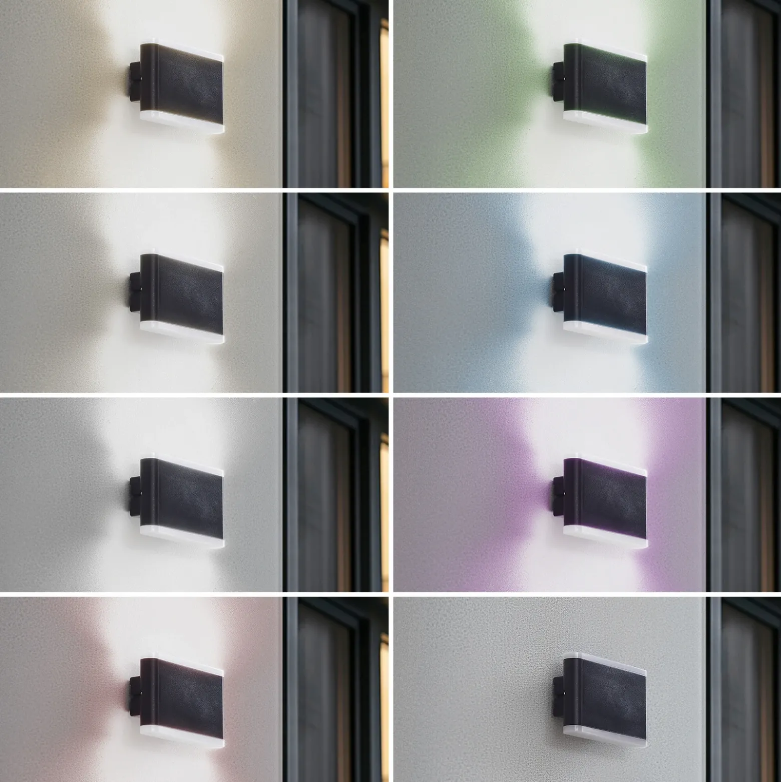 Aplique LED para exterior Lindby Smart Elvi, CCT, RGB, Tuya, IP54