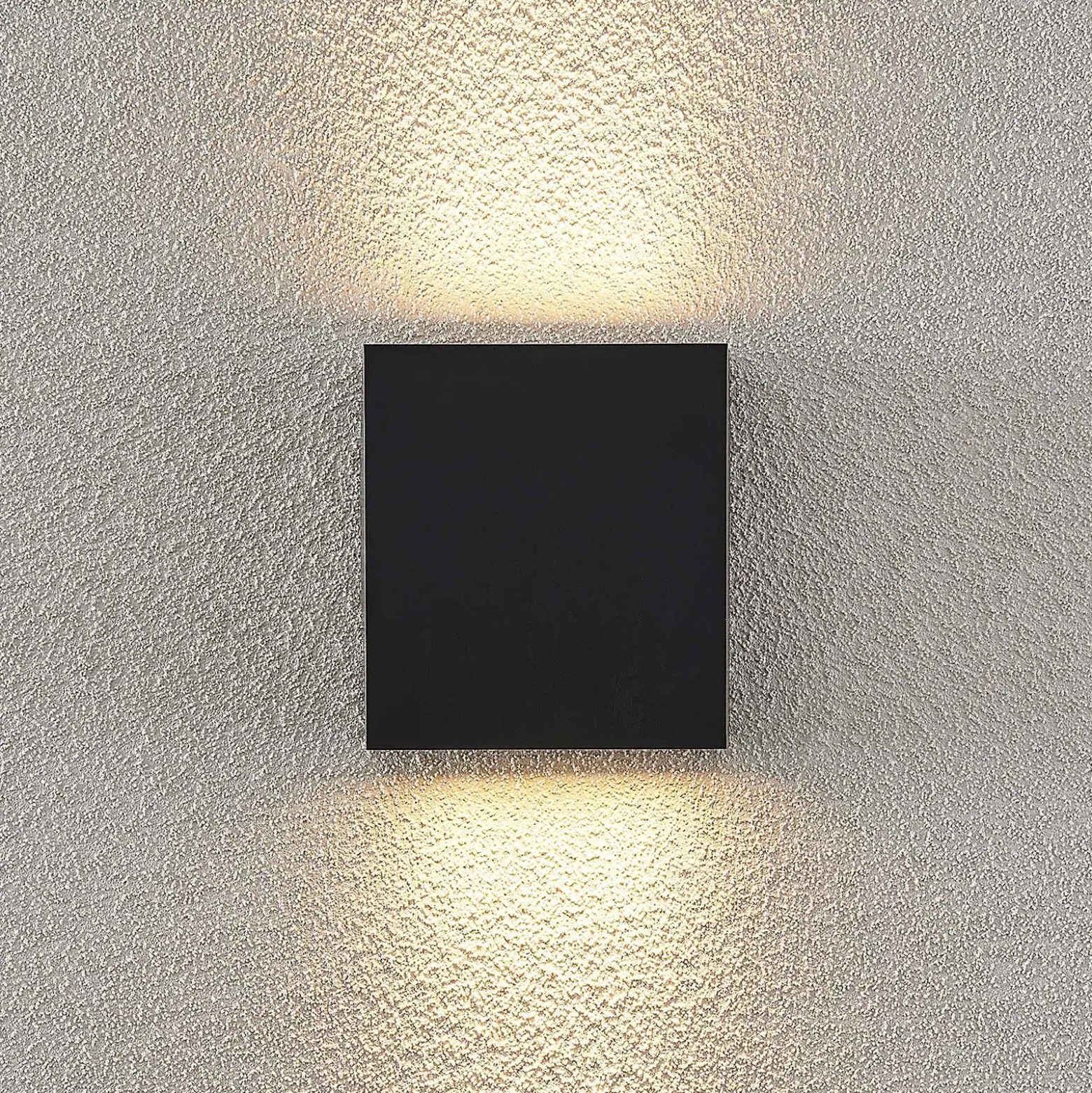 Aplique LED para exterior Lindby Ugar, 13 cm, antracita, arriba/abajo